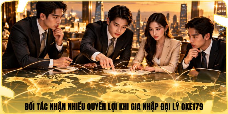Đối tác nhận nhiều quyền lợi khi gia nhập đại lý Oke179